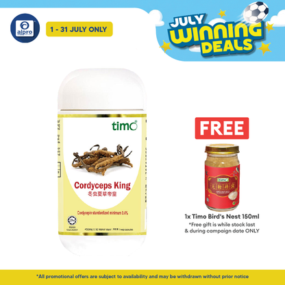 Timo Cordyceps King 450mg X 50s | Improve Respiratory System Timo