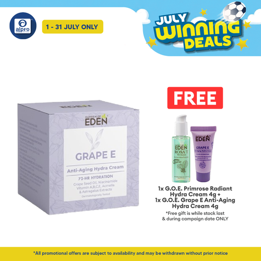 Garden Of Eden Grape E Anti-Aging Hydra Cream 50g | Reduce Wrinkles Garden Of Eden