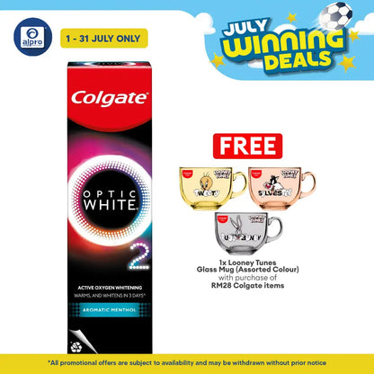 Colgate Optic White O2 Aromatic Menthol 85g | Whiten In 3 Days Colgate
