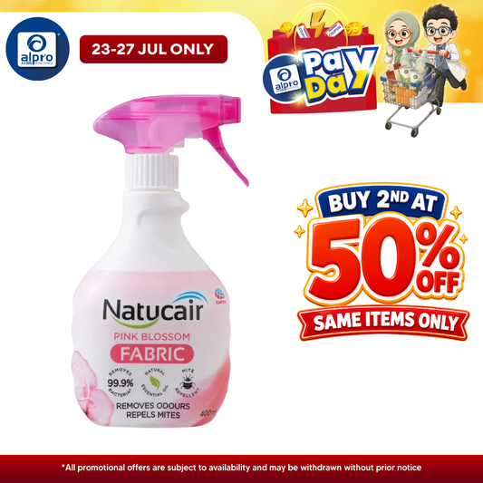 Natucair Fabric Spray (Pink Blossom) 400ml | Eliminate & Cover Unpleasant Odors Natucair