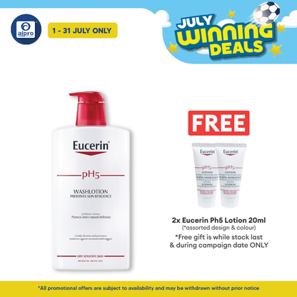 Eucerin Ph5 Wash Lotion 1000ml | Strengthens Skin Natural Defenses Eucerin