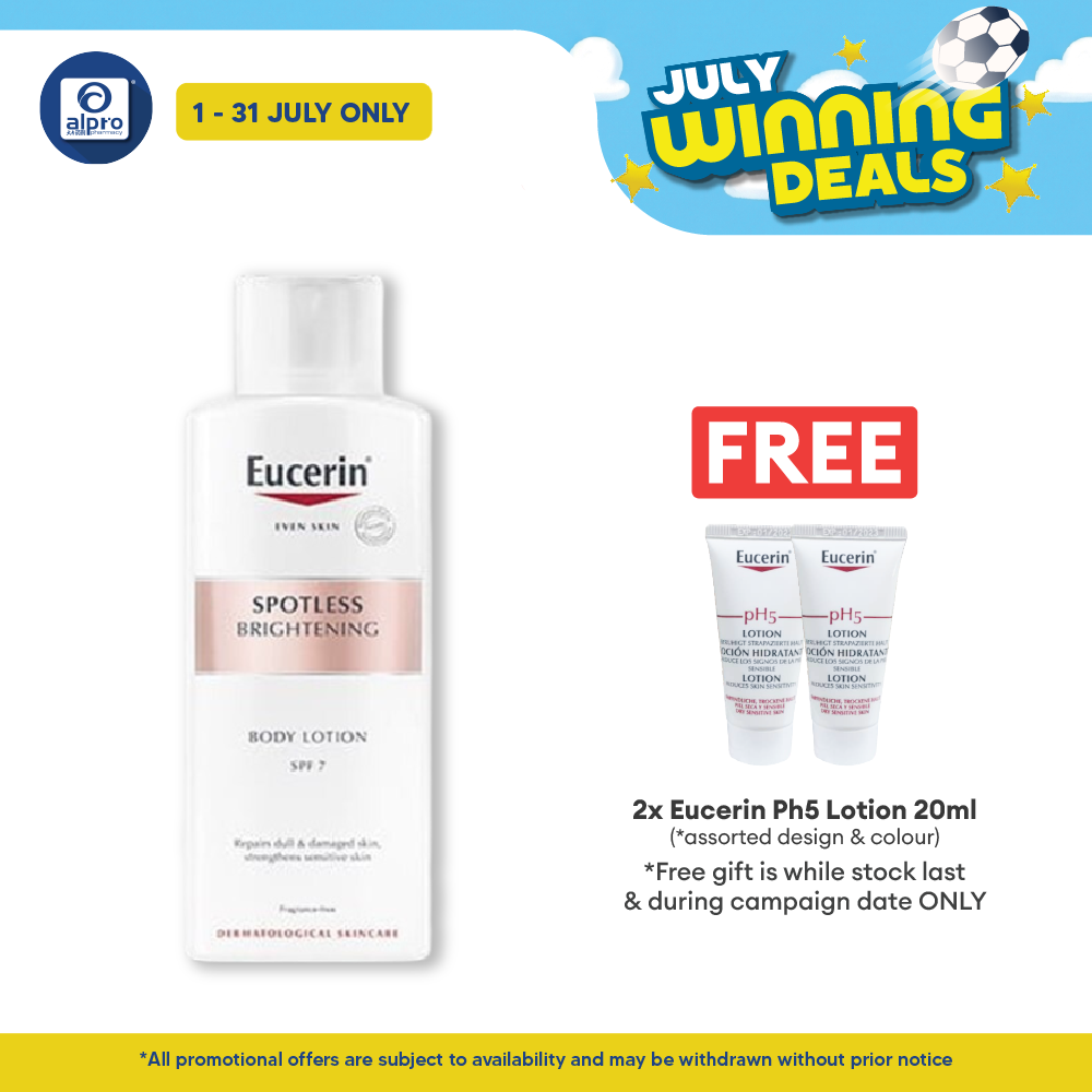 Eucerin Spotless Brightening Body Lotion 250ml | Even Skin SPF7 Eucerin