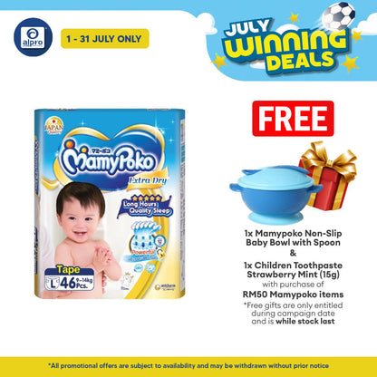 Mamypoko Extra Dry Tape L 46s | Stretchable MamyPoko