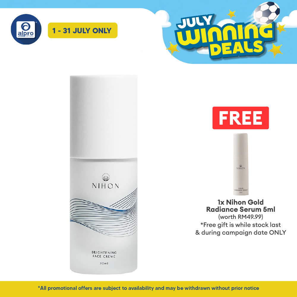 Nihon Brightening Face Creme 30ml | Enhances Your Natural Radiance. Nihon