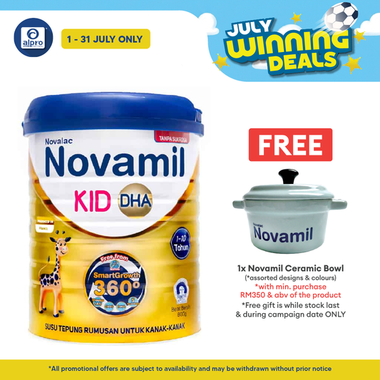 Novalac Novamil Kid DHA 1-10 Tahun 800g | Without Sucrose Novalac
