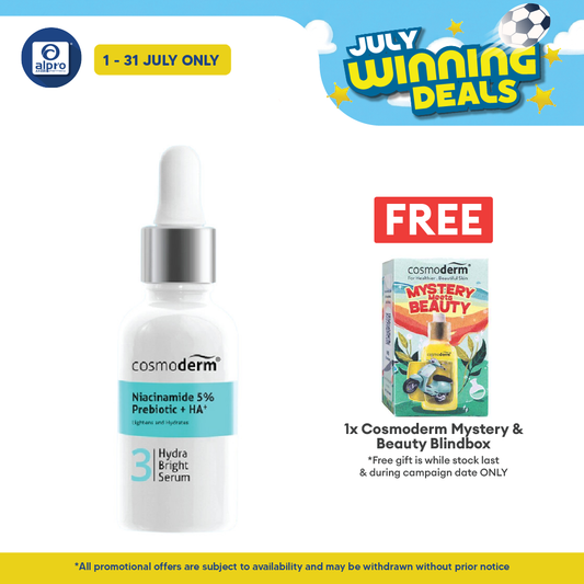 Cosmoderm Niacinamide Hydra Bright Serum 30ml | Best To Soothe And Lighten Skin Cosmoderm