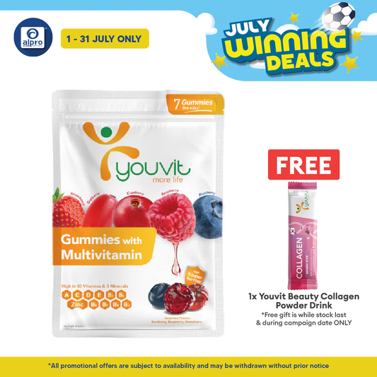 Youvit Adults Multivitamin Gummies Mix Berry | 7s Youvit