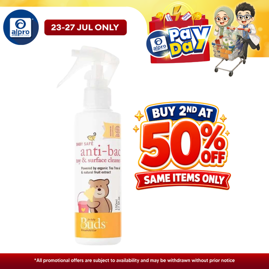 Buds Household Eco Baby Safe Anti-Bac Toy & Surface Cleaner 150ml | Ultra Safe Buds