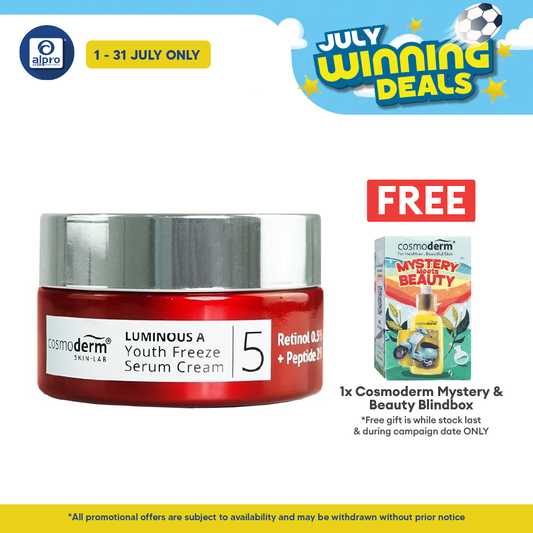 Cosmoderm Luminous A Youth Freeze Serum Cream 30ml Cosmoderm