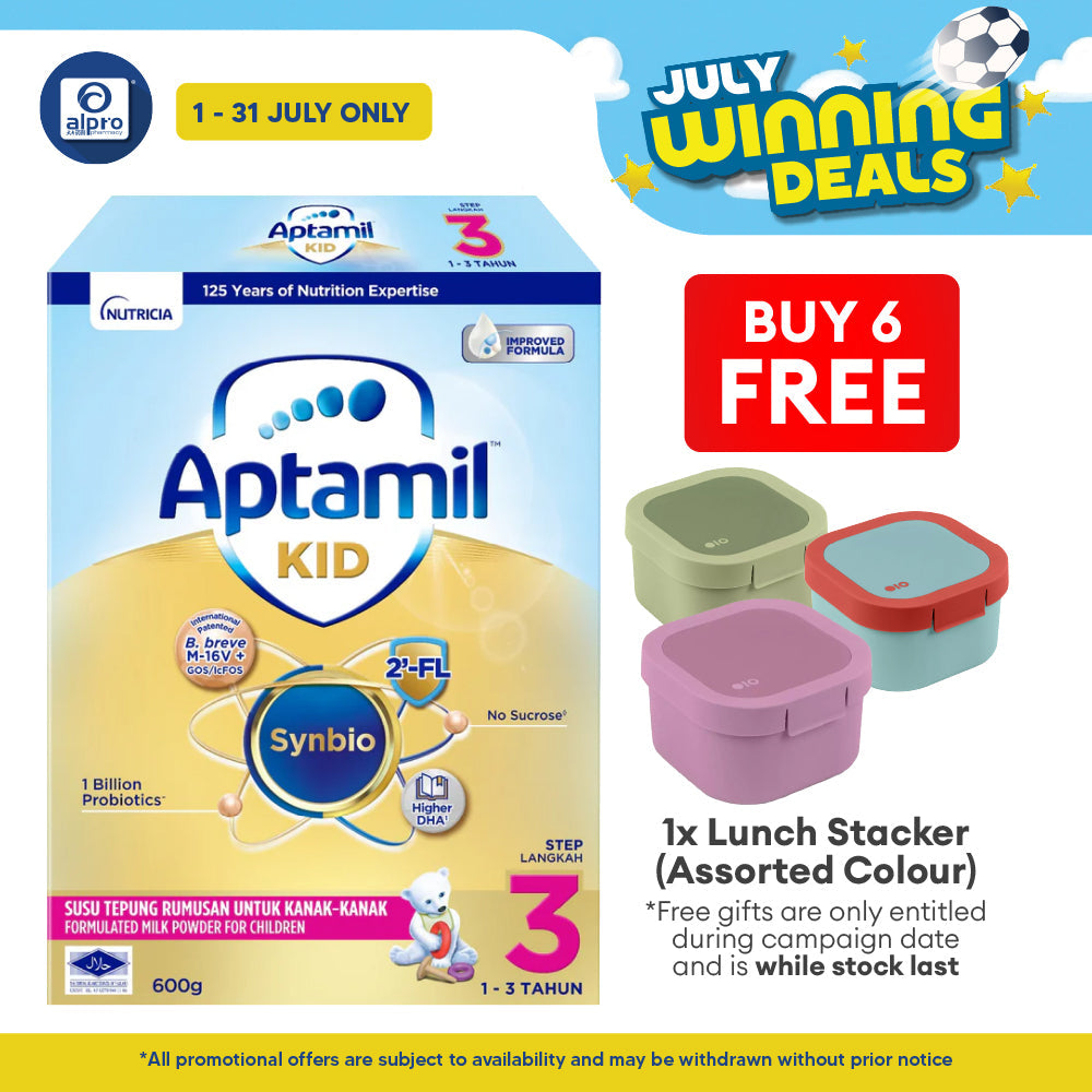 Aptamil Kid Growing-Up Formula 1~3 Years Step 3 600g | Supports Healthy Body Immunity DANONE