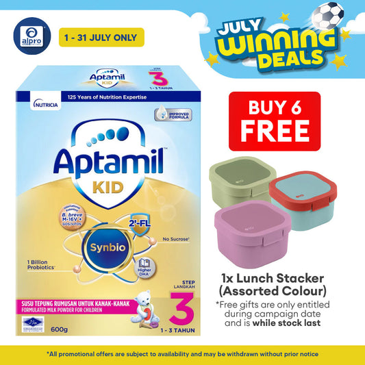 Aptamil Kid Growing-Up Formula 1~3 Years Step 3 600g | Supports Healthy Body Immunity DANONE