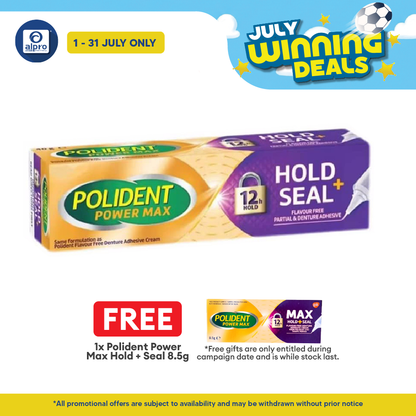 Polident Power Max Hold + Seal 70g | Protect and Extra Comfort Polident