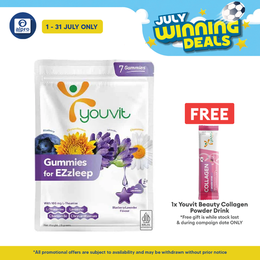 Youvit Adult Gummies for EZzleep 7s | Relax and Unwind Better Sleep Youvit