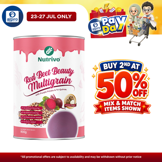 Nutrivo Red Beet Beauty Multigrain 800g | Glowing Skin and Beauty Nutrivo