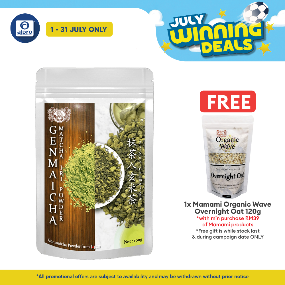 Mamami Japanese Genmaicha Powder 100g | Flavourful and Smooth Mamami