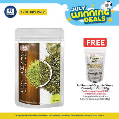 Mamami Japanese Genmaicha Powder 100g | Flavourful and Smooth Mamami