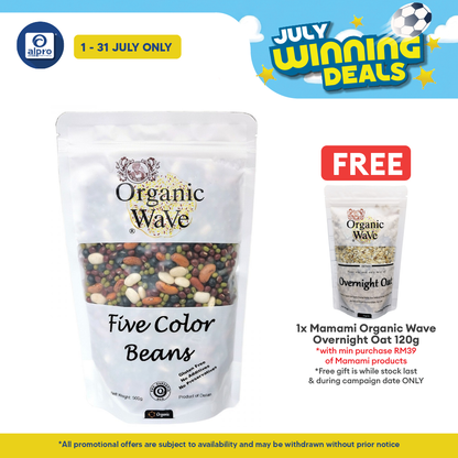 Mamami Organic Wave 5 Color Bean 500g | Healthy Daily Dose of Proteins Mamami