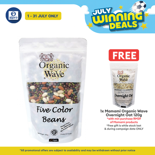Mamami Organic Wave 5 Color Bean 500g | Healthy Daily Dose of Proteins Mamami