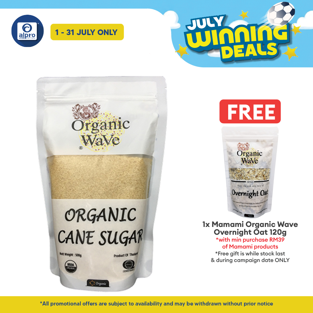 Mamami Organic Wave Cane Sugar 500g | Naturally Gluten Free Mamami