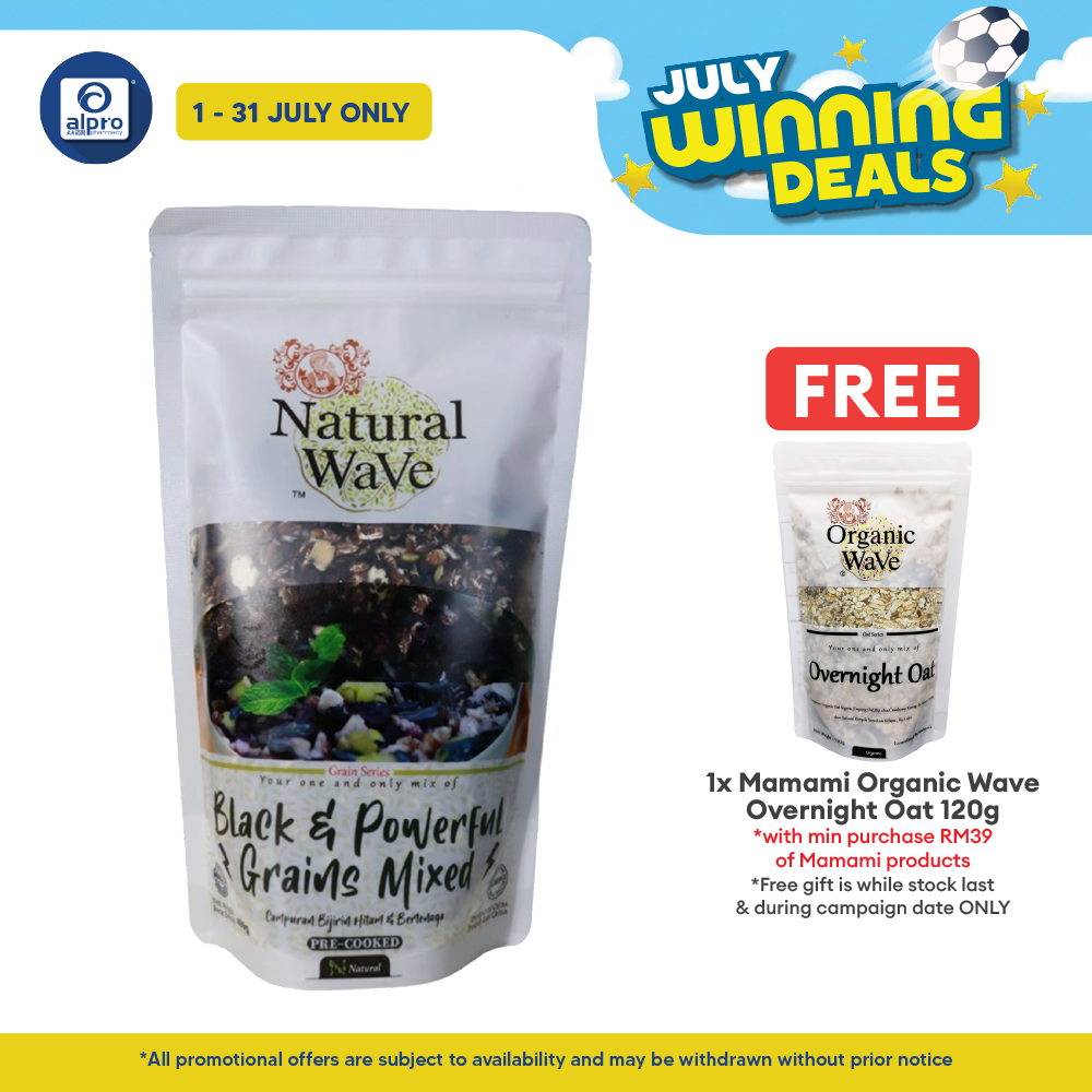 Mamami Natural Wave Black & Powerful Grains Mixed 400g | Powerful Energy Booster Mamami