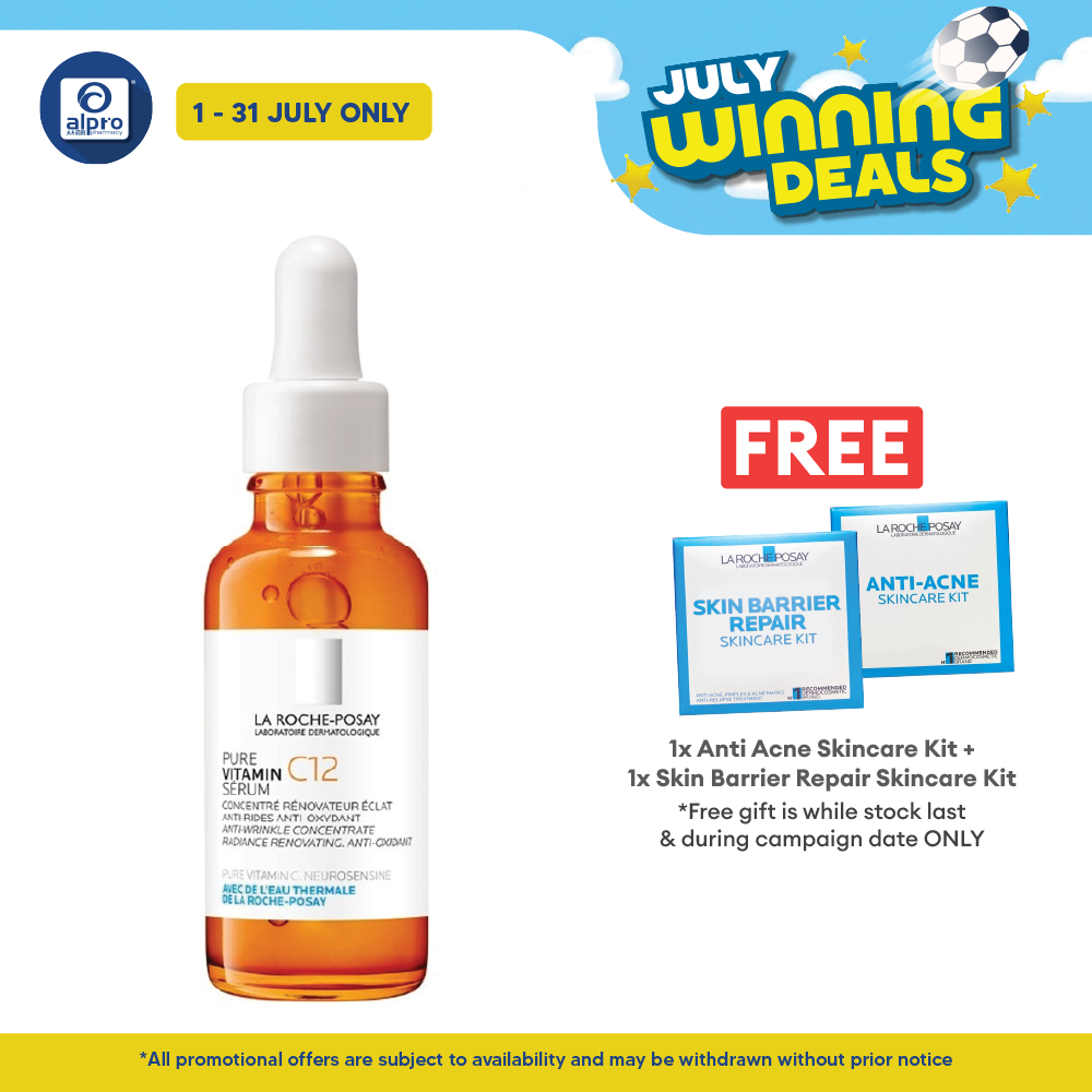 La Roche-Posay Pure Vitamin C12 Serum 30ml | Improves Skin Radiance La Roche Posay