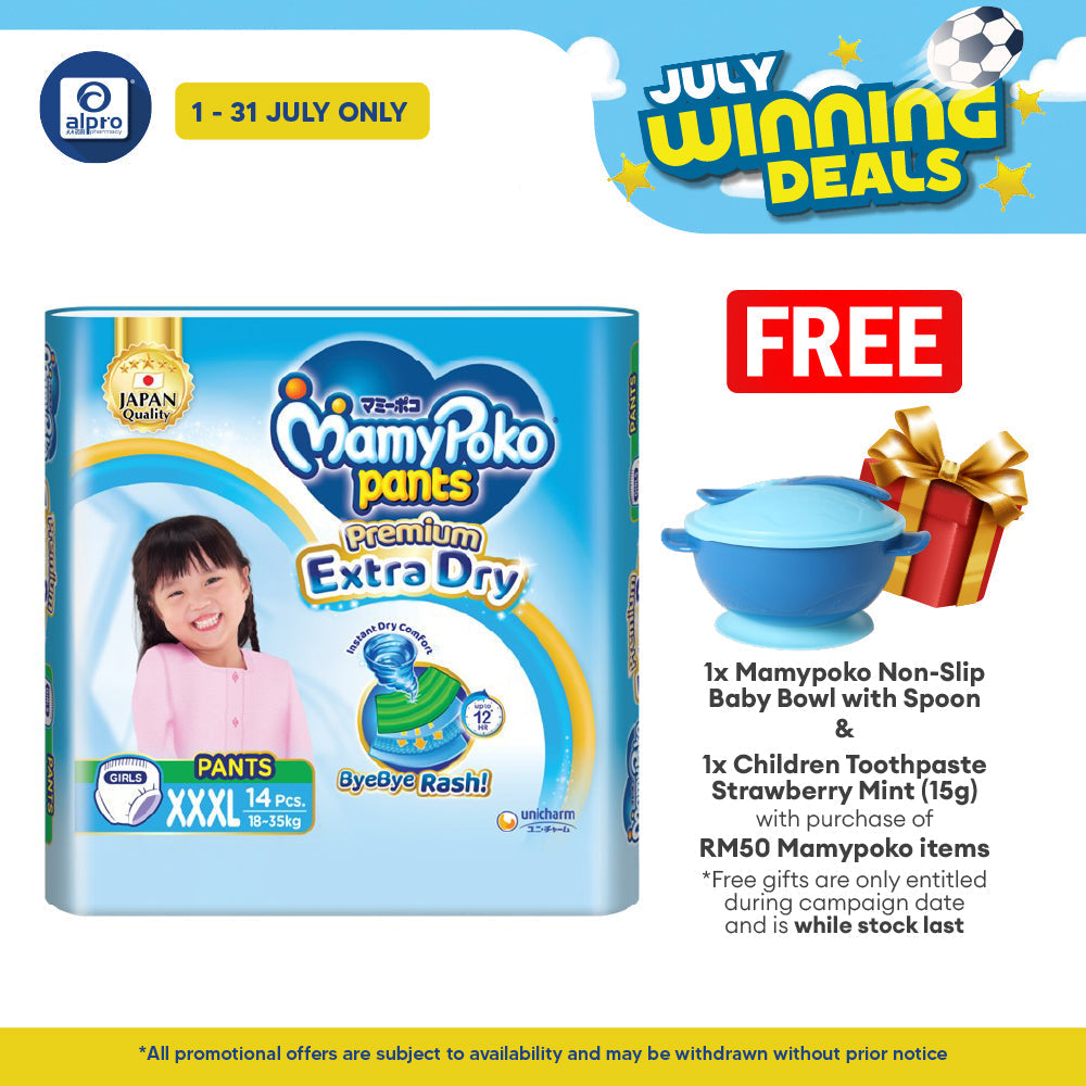 Mamypoko Extra Dry Pants XXXL Girl 14s | Absorb Well MamyPoko