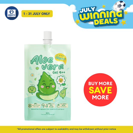 GSO Mini Hiyoo Aloe Vera Gel 9++ 50ml | Lightweight and Fast-Absorbing GSO Miniature