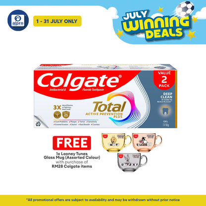 Colgate Total Deep Clean 150g 2s | Deep Clean In Hard-To-Reach Places Colgate