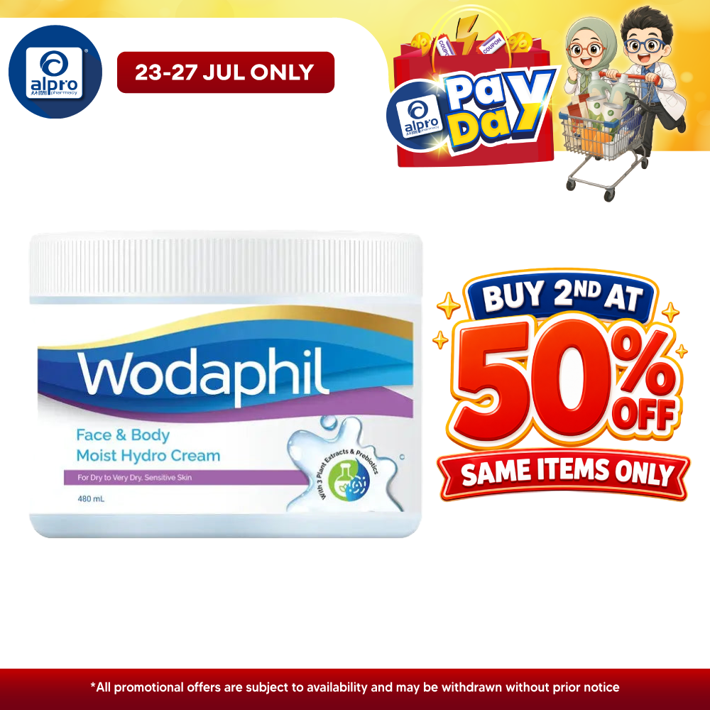 GSO Wodaphil Moist Hydro Cream 480ml | Long-Lasting Hydration GSO
