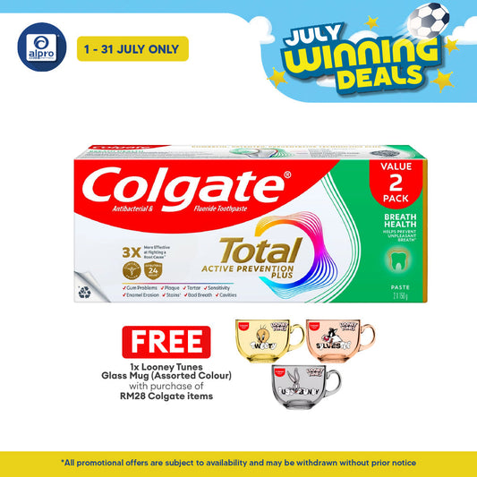 Colgate Total Protection Total Breath Health 150g 2s | Helps Prevent Unpleasant Breath Colgate