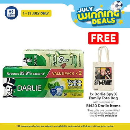 Darlie Double Action Strong Mint 180g 2s + Blind Box 80g | Oral Protection & Fresher Breath Darlie