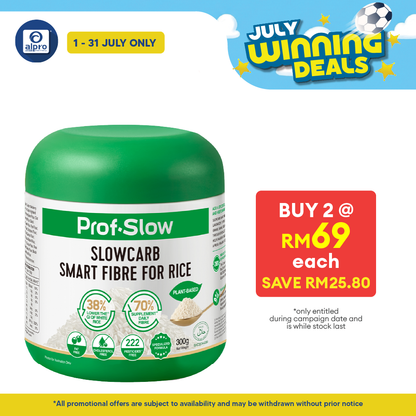 Prof. Slow Smart Fibre for Rice 300g | Maintain Stable Post-Meal Blood Sugar Levels Prof. Slow