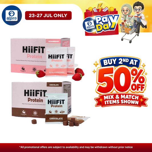 HiiFiT Hii-K Protein (Strawberry/ Chocolate) 30g ×14s | Post-Exercise Recovery & Energy Balance HiiFiT