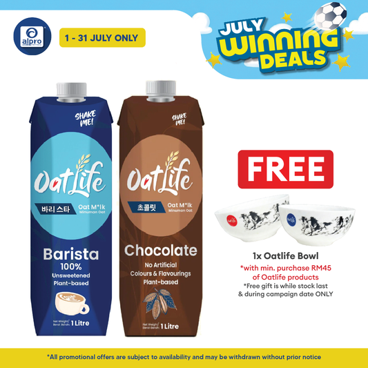 Oatlife Oat Milk (Barista/ Chocolate) 1L | Unsweetened & Smooth Oat Milk OatLife