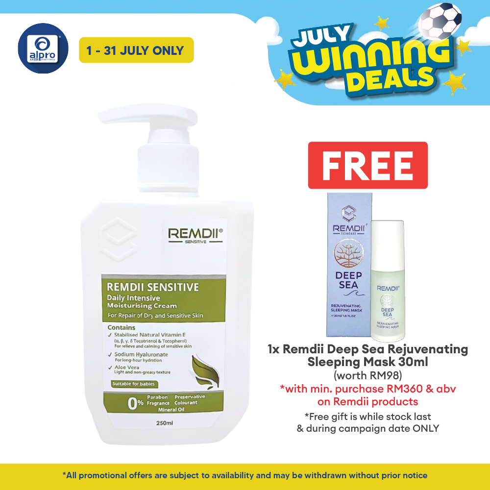 Remdii Sensitive Cream 250mL | Lightweight & Non-Oil Cream Remdii