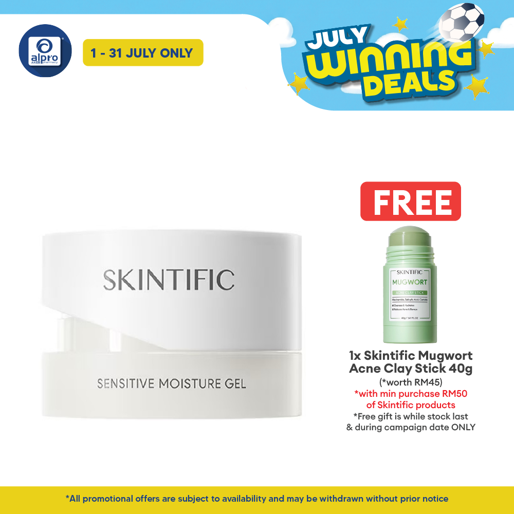 Skintific Sensitive Moisture Gel 40g | Maximise Soothing & Hydrating Skintific