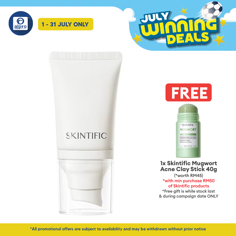 Skintific Sensitive Serum Sunscreen 30g | Lightweight & Soothing Effect Skintific