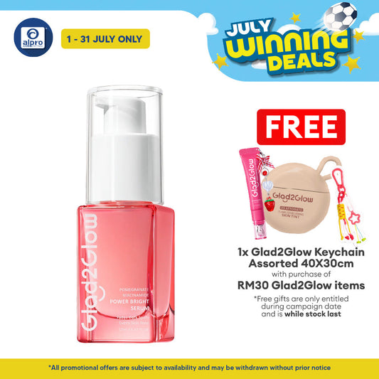 Glad2Glow Pomegranate 10% Niacinamide Power Bright Serum 17mL | Brighten & Strengthen Skin Barrier Glad2Glow