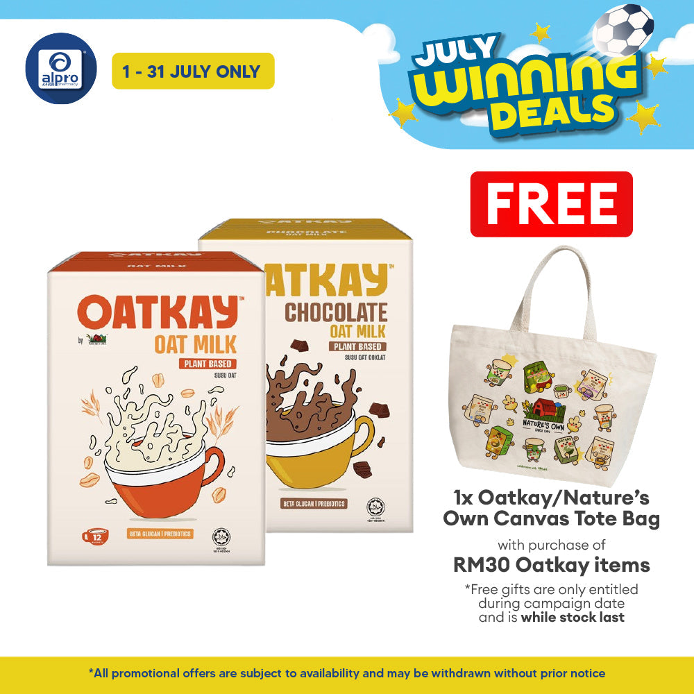 OATKAY Oat Milk (Original/ Chocolate) 10s | Lactose & Diary Free Beverage Oatkay