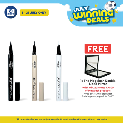 The Magxlash 2-in-1 Lash Bond Eyeliner (Black/ Dark Brown/ Clear) | Long Wearing & High Pigmentation THE MAGXLASH