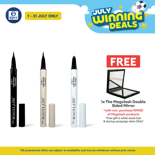 The Magxlash 2-in-1 Lash Bond Eyeliner (Black/ Dark Brown/ Clear) | Long Wearing & High Pigmentation THE MAGXLASH