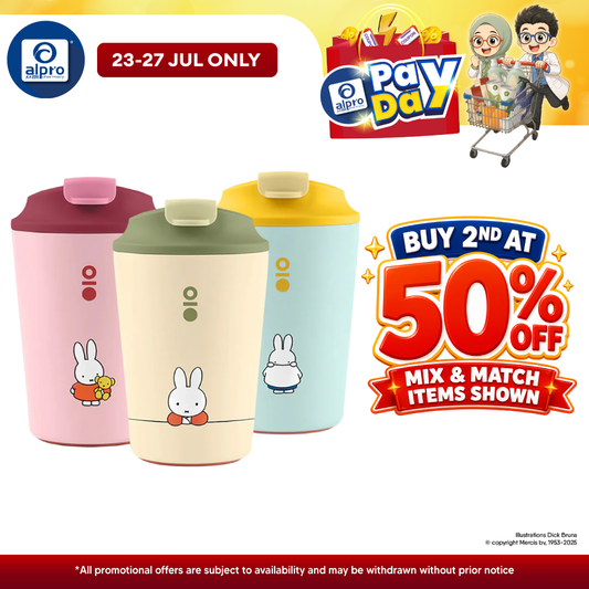 Montigo Miffy Sense Coffee Cup Regular 340mL (Miffy Sees Boris/ Miffy Is Bored/ Miffy Comes Home) Montigo