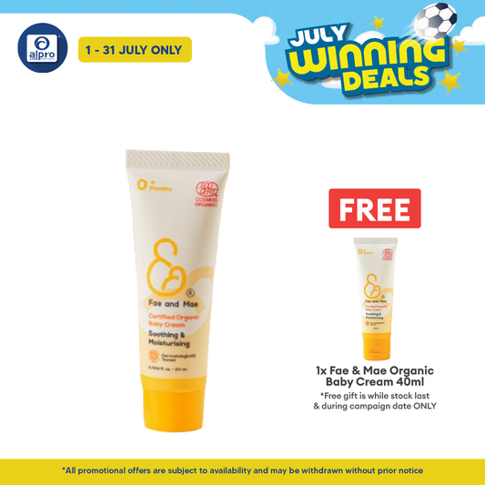 Fae & Mae Organic Baby Cream 20mL Fae and Mae