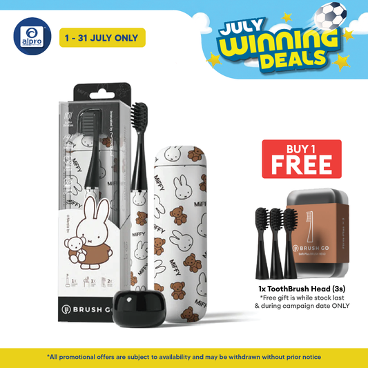 Mipow i4 Ci900s_B Slim Electric Toothbrush MIFFY Edition | Travel Case & Ceramic Holder Dock MIPOW