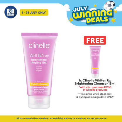 Clinelle WHITENup Brightening Peeling Gel 50mL | Improve Skin Tone & Glowing Skin Clinelle