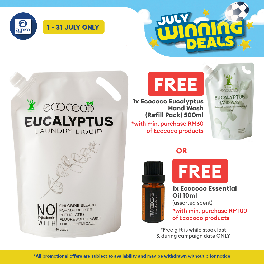ecococo Eucalyptus Laundry Refill 2kg | Naturally Soft & Safe for Sensitive Skin ecococo