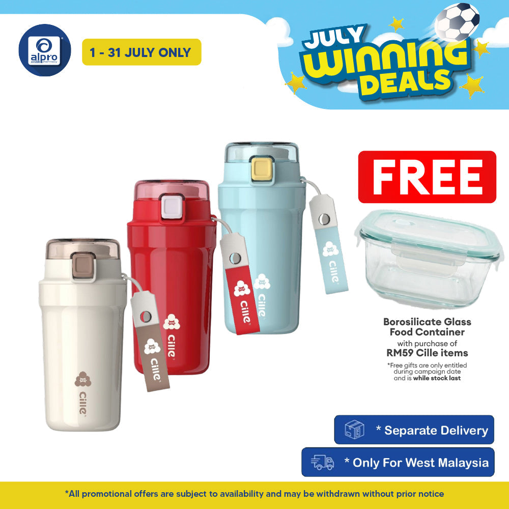 Cille Premium Ceramic-Lined Insulated Coffee Mug 420mL (XB-24190-TC) | Long-Lasting Hot/Cold Retention Cille