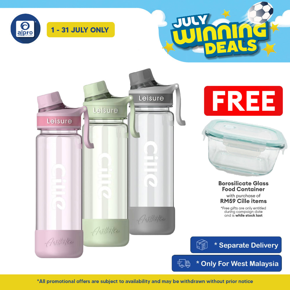 Cille Tritan BPA-Free Water Bottle Large Volume 780mL (XL-2519-780) | BPA Free & Lightweight Body Cille