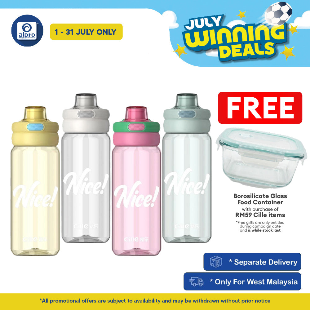 Cille Tritan BPA-Free Water Bottle Large Volume 650mL (XL-2521-650) | Premium BPA-Free Material Cille