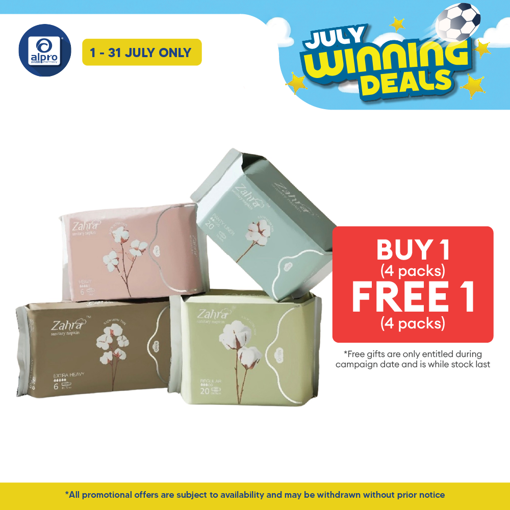 Zahra All in One Combo (4 packs) | Suitable for Daily Discharge ZAHRA